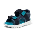 Kickers Infant Boy's Kickster Sandal | Lightweight Sole | Adjustable Strap | Leather, Navy, 8.5 UK Child