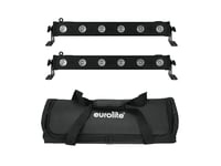 Set 2x LED BAR-6 QCL RGBW + Soft Bag