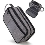 Toiletry Bag for Women, Travel Organizer Bag with Hang Hook, Water-Resistant Shower Shaver Bag for Men