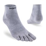 Injinji Men's Liner Mini-Crew Heather Gray, M