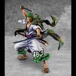 One Piece P.o.p Alleanza dei Guerrieri Statua Zoro Vers. Juro 22 Cm Megahouse