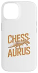 Coque pour iPhone 14 Chessaurus Jeu d'échecs amusant Dinosaure T-Rex Joueur d'échecs