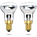 R39 E14 40w Lava Lampa Glödlampor, Liten Edison Skruv SES Reflektor Lava Lampa Glödlampor, Varm Vit 2800k R39 Dimbar (2 Pack) Zhuoxuan