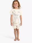 Brand Threads Kids' Disney Bambi Short Pyjama Set, Cream