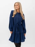 Ichi Evina Dress - Dame - Blå - 40