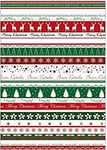 Rössler 1643159600 A4 Merry Christmas Creative Paper - Red/Green