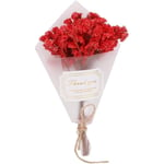 Mezheng - Tarente Bouquet Mini Fleurs séchées Naturelles Fleurs de Mariage Décoration Props Photo (Rouge)