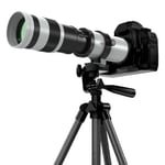 BENOISON Téléobjectif 420-800mm, Objectif EF pour Canon DSLR, Mise au Point Manuelle MF Zoom Lentille pour Canon 4000D 2000D 1300D 1200D 850D 800D 750D 250D 200D 90D 80D 77D 7D 6D 5D 1D DSLR