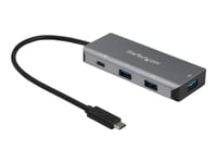 StarTech.com Hub USB-C a 4 ports avec PD 100 W - 3 ports USB-A, 1 port USB-C - 10 Gbps - Cable hote integre de 25 cm (HB31C3A1CPD3) - Concentrateur (hub) - 1 x USB-C + 3 x USB 3.1 - de bureau -...