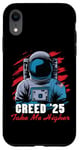 Coque pour iPhone XR Creed '25 Take Me Higher American Astronaut T-shirt homme femme