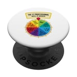 The IT Professionals Wheel of Answers PopSockets Adhesive PopGrip