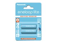 Panasonic Eneloop Lite Bk-3Lcce - Batteri 2 X Aa-Typ - Nimh - (Uppladdningsbart) - 950 Mah