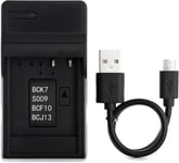 DMW-BCF10 USB Chargeur pour Panasonic Lumix DMC-FH20, DMC-FH22, DMC-FH24, DMC-FH25, DMC-FH3, DMC-FH5, DMC-FS15, DMC-FS6, DMC-FS7, DMC-FT1, DMC-FT4, DMC-FX70, DMC-FX78, DMC-SZ1 Cam?ra et Plus