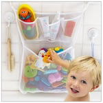 Bath Toy Mesh Bag Suction Cup Breathable Large Capacity Keep Tidy Bath Toy HG