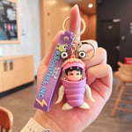 Monsters Mike Wazowsi Keychain Buzz Lightyear Woody Action Figure Keyring Toys