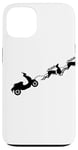 Coque pour iPhone 13 Retro Scooter Club Vacances Renne Gear Head Scoot Life