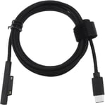 Câble De Charge Connect Vers Usb-C De 1,5 Mètre Remplacement Compatible Avec Microsoft Surface Pro 3/4/5/6/ Surface Go/Surface Laptop/Surface Laptop 2[CAB300540]