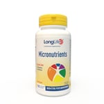 LongLife® Micronutrients 100 cpr | Multivitamines et minéraux | Bien-être psychophysique femme et homme | Fonction immunitaire | Énergie et vitalité | Sans gluten