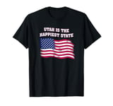 Utah Is the Happiest State Trivia Positive Quotes T-Shirt