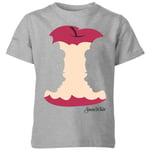 Disney Princess Colour Silhouette Snow White Apple Kids' T-Shirt - Grey - 5-6 Years - Grey