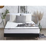 CONFORT DESIGN FRENCH TECH Ensemble Matelas + sommier 140 x 190 cm - Ressorts  - Mémoire de forme - 25 cm - Equilibré