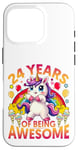 iPhone 16 Pro 24 years of being awesome unicorn It's my 24th birthday Case