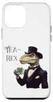 Coque pour iPhone 12 mini Tea-Rex Meme Funny T Rex avec tasse