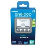 Panasonic Eneloop Basic Charger + 4 AA Rechargeable 2000 mAh batteries BQ-CC51E