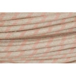 Textilkabel stripe linne rosa