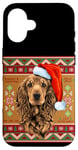 Coque pour iPhone 16 Enjoy Christmas New Year Present T-shirt, Xmas Santa Dog Fun