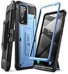 SUPCASE Unicorn Beetle Pro Series Rugged Holster & Kickstand Case for 6.9-Inch Samsung Galaxy Note 20 Ultra (2020), Metallic Blue