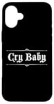 Coque pour iPhone 16 Plus Design gothique original CRY BABY