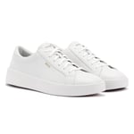 Boss Belwar Tennis Smooth Leather Men's White Trainers