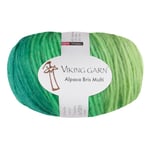 Alpaca Bris Multi Garn 100 g Grønn 332 Viking Garn