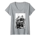 Womens Wilfrid Brambell & Harry H Corbett Steptoe And Son 1974 V-Neck T-Shirt