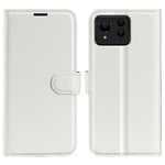 Asus Zenfone 11 Ultra 5G - Läderfodral / Plånboksfodral Vit