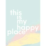 Wee Blue Coo This Is My Happy Place Wall Large Art Print Poster Wall Decor 18x24 inch