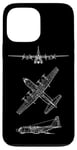 Coque pour iPhone 13 Pro Max Hercules Turboprop C130 Avion de transport tactique