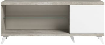 Status Treviso Day Grey Italian TV Unit, 151cm with Storage for Television Upto 60inch Plasma