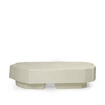 Ferm Living - Staffa Coffee Table Large - Ivory - Sofabord - Hvit - Stein