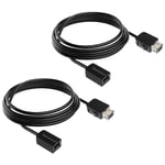 Snes Câbles D'extension 3m 2pcs Pour Nes Classic Mini Nunchuck Et D'autres