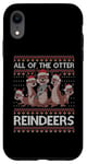 Coque pour iPhone XR All Of The Otter Pull de Noël avec motif de loutre