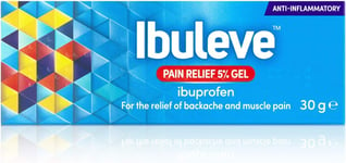 Ibuleve Pain Relief 5% Ibuprofen Gel, Clinically Proven, Anti-Inflammatory 30g