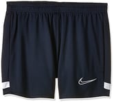 Nike Women's Academy 21 Short, Obsidian, White, White, XXS