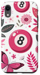 iPhone XR Retro Pink Lucky Disco 8 Ball For Women Case