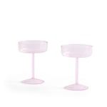 HAY - Tint Coupe Glass Set of 2 - Pink - Drinkglass - Rosa