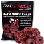 Roshield Rat & Mouse Wax Rodent Bait Killer Pest Blocks - Strong Poison Control