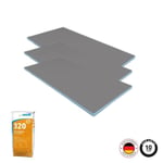 Lot de 3 panneaux de construction WEDI + Colle wedi 320 | Epaisseur 1 cm