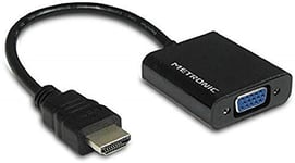 Metronic 470274 Convertisseur HDMI/VGA 3.5 Jack Noir