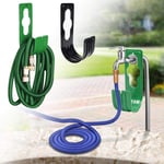 Garden Hose Holder Wall Mounted Hook Hanging Hose Holder Reel Hanger Heavy Duty Durable Plastic Expandable Hose Rack Garden Irrigation Shower Nozzle Telescopic Winding Frame